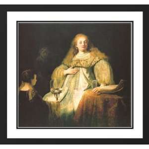   Rembrandt 21x20 Framed and Double Matted Artemisia