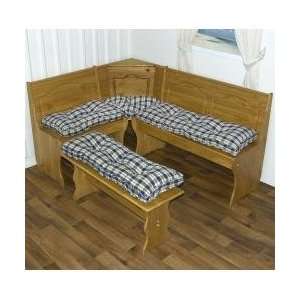   Piece Nook Cushion Set, Applegate Plaid , Navy Blue
