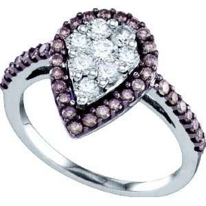  Graceful Ring Delicately Crafted in 10K White Gold, Ornate 