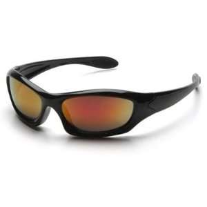 Pyramex Safety Glasses   Zone Iii Safety Glasses   Sky Red Mirror Lens