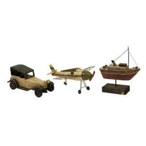  Wright Air Water and Land Transportation Models   Set of 3 