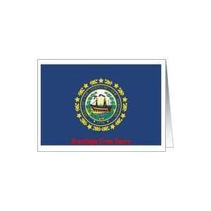  New Hampshire   City of Derry   Flag   Souvenir Card Card 