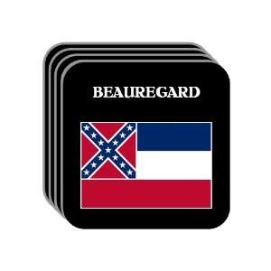  US State Flag   BEAUREGARD, Mississippi (MS) Set of 4 Mini 