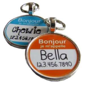  The Original Bonjour, Je Mappelle Pet Id Tag Pet 