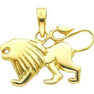  14K Gold Leo Zodiac Charm Jewelry