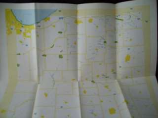 1976 Bicentennial Highway MAP for INDIANA Govenor Bowen  