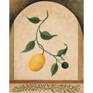 Lemon Fresco Poster Print 