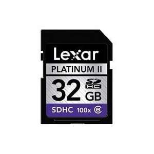  Lexar Platinum II 32 GB 100x SD/SDHC Flash Memory Card 