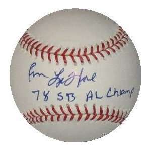 Ron LeFlore Signed Baseball   inscribed 78 SB Champ  