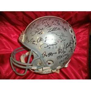 2002 National Champions Ohio State Helmet with 45+ Autographs   Sports 