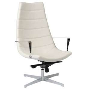  17610WHT Domino Lounge Chair in