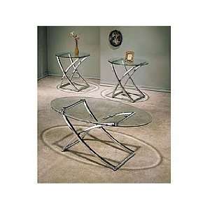  Acme Furniture Glass Top Coffee End Table 3 piece 07846 