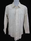 COMPANY Mens White Button Front Shirt Sz 17/43  