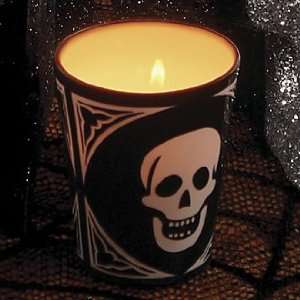 Etched Skull Votive 