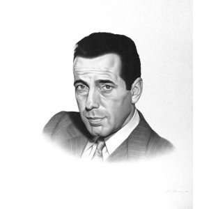  Humphrey Bogart Charcoal Portrait