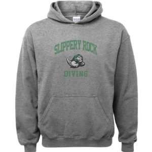 Slippery Rock The Rock Sport Grey Youth Varsity Washed Diving Arch 
