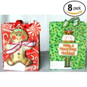 Christmas Holiday Gift Bags (8 Pcs Set)