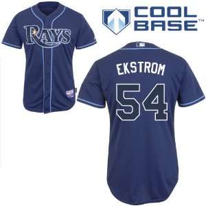  Mike Ekstrom Tampa Bay Rays Authentic Alternate Navy Cool 