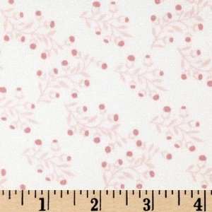   House Branches Ribbon Pink/White Fabric By The Yard Arts, Crafts