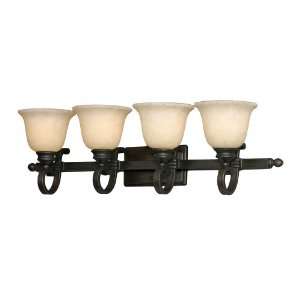  Golden Rockefeller RBZ Collection 4 Light Vanity