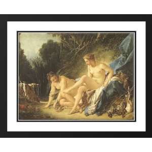  Boucher, Francois 36x28 Framed and Double Matted Diana 