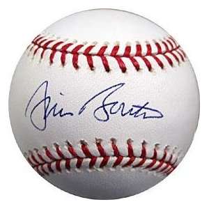  Jim Bouton Autographed Baseball   New York Yankees, Tri 