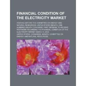  Financial condition of the electricity market hearing 
