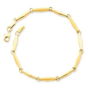  14k Gold Diamond Shaped Hollow Bracelet Jewelry