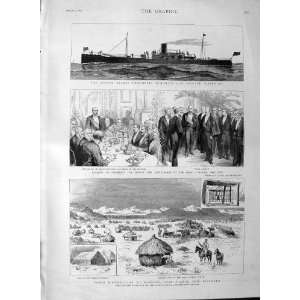  1889 Osman Dinga Camp Handoub Suakin Ship Vesuvius