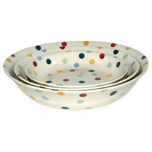Emma Bridgewater Pottery Polka Dot Nest Of 3 Dishes  