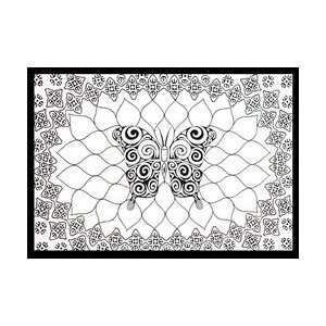  B & W Butterfly Tapestry