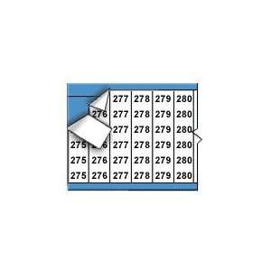  Consecutive Numbers Wire Marker Card, 275 299 Office 
