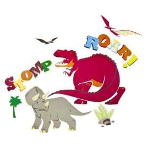  Roar & Stamp Dino Wall Decal 