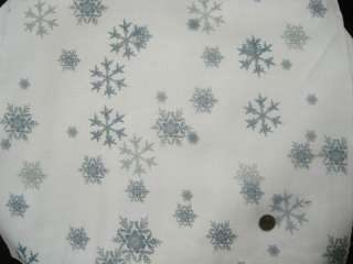 Blue Snowflakes Cross Stitch Fabric, ALL COUNTS & TYPES  