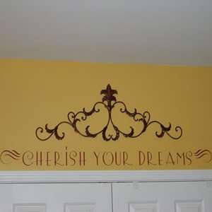 Cherish Your Dreams Wall Words Quotes Lettering Decals  