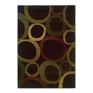 Contemporary Earl Deep Brown 8ft. 2ft.ft. x 10ft. Area Rug  