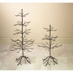 Brown Metal Ornament Tree   3 tier 