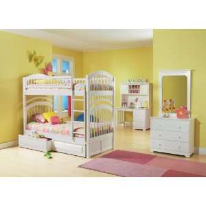  Atlantic Furniture   Windsor Bunk Bed with Raised Panel 