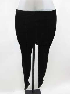 BODY BY CAROLINE Black Velvet Leggings Pants Sz S  