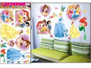 Castle Disney Princess Kid Butterfly Mural Wall Decal Sticker Vinyl 