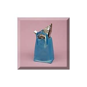   10 Blue Premium Frosty Plastic Handle Bag