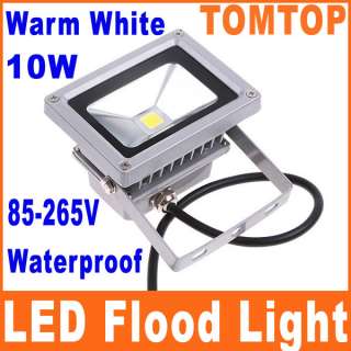 10W Warm White LED Flood Wash Light Lamp Outdoor Waterproof 85 265V 