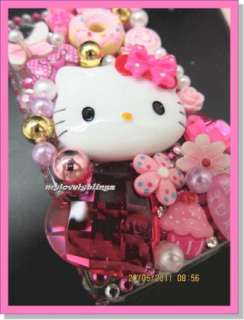 HELLO KITTY IPHONE 4 4G 4S PINK BUTTERFLY BLING CELL PHONE CASE COVER 