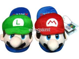 Nintendo Super Mario + Luigi Kids Plush Slipper 1 Pair  