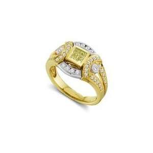  Peter Lam Natural Yellow/White Diamond Ring in 18k Two 