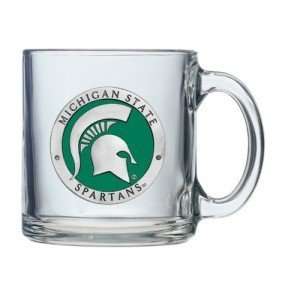  Michigan State Spartans Logo Clear Coffee Mug Sports 