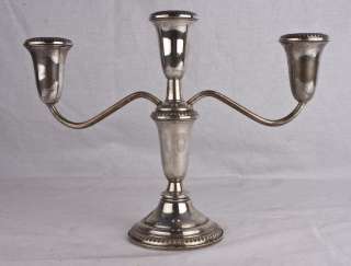 Empire Sterling Silver Candleabra Weighted  