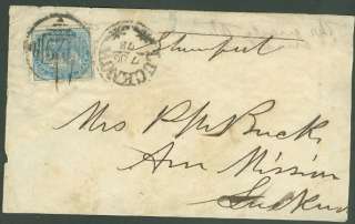 INDIA  1878 cover to Pearl Buck in India near China  