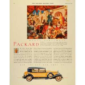  1932 Ad India Packard Eight Yellow Automobile Sedan 
