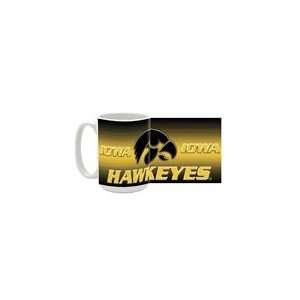 Iowa Hawkeyes (Herky Graphite) 15oz Ceramic Mug Sports 
